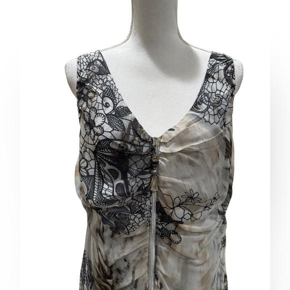 NWT Bleu D'Azur decorative shift dress.  Size 10 - Picture 6 of 10